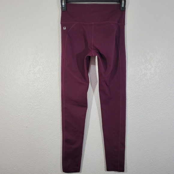 FABLETICS Define Powerhold Leggings Size XS Maroon high waisted EUC - Picture 1 of 8